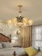All-Copper American-Style Living Room Chandelier, Vintage Mid-Century Style Bedroom Dining Room Lamp, European-Style Light Luxury French High-End Villa Copper Lamp