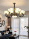 American-Style All-Copper Living Room Chandelier, High-End and Grand, Villa Lobby Main Light, 2026 New Vintage European-Style Dining Room Copper Lamp