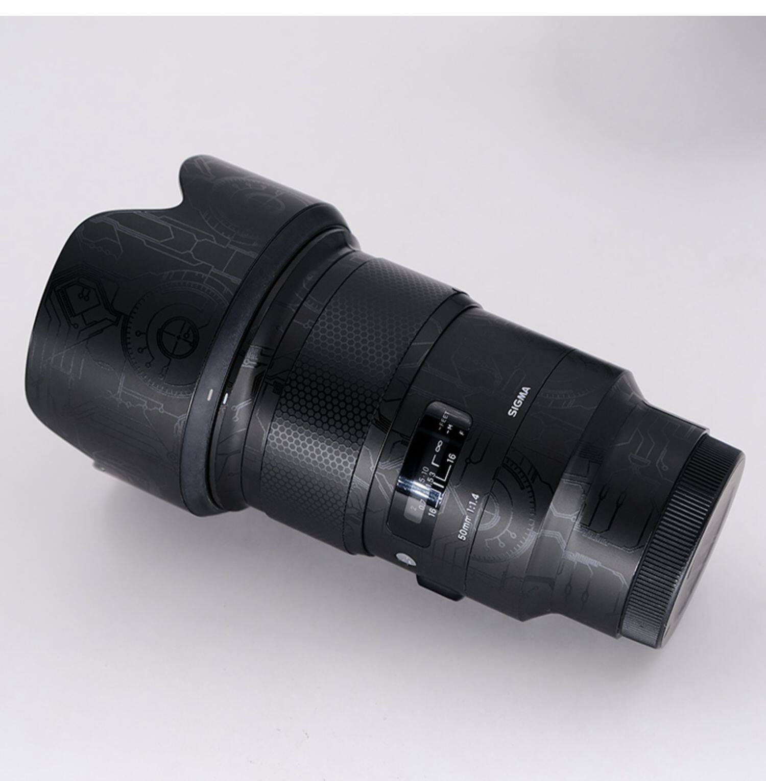 Защитная пленка для экрана фотокамеры 美本堂 适用于适马50f1.4佳能ef口镜头保护贴膜art碳纤维贴纸贴皮迷彩3m Mebont