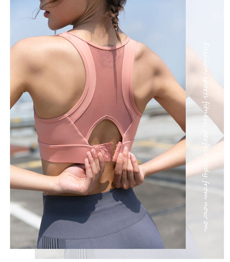 Hấp thụ cường độ cao thể thao đồ lót yoga làm đẹp trở lại áo ngực chạy thể dục điều chỉnh khóa - Đồ lót thể thao áo tập gym