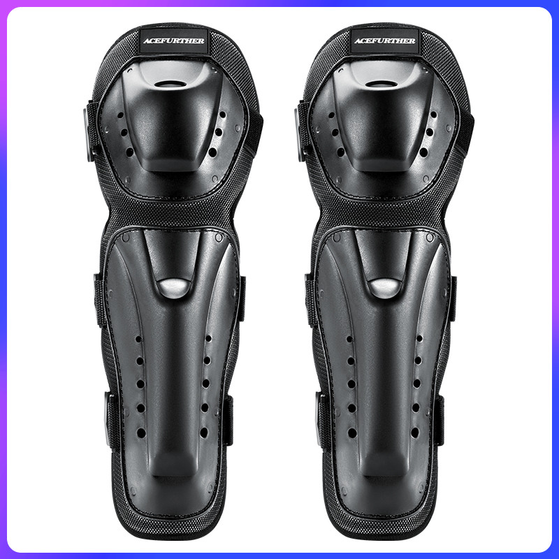Electric car knee pads Elbow pads Summer windproof breathable motorcycle leg protectors Long version of riding anti-fall motorcycle thickening