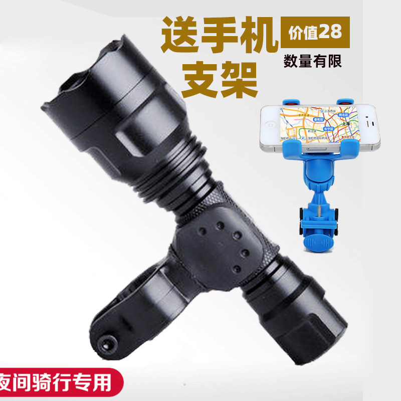 POLYFIRE SPARE BIKE LIGHT FRONT LIGHT RIDING GEAR INTENSE LIGHT MOUNTAINEERING CAR TORCH T6 ACCESSORIES TAILLIGHTS