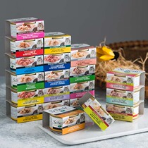 Italian Snow Shiya cat can rainbow canned cat jar tuna salmon soup cooked