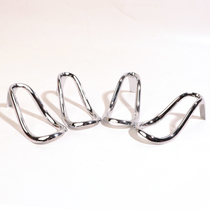 High heel pipe rack metal