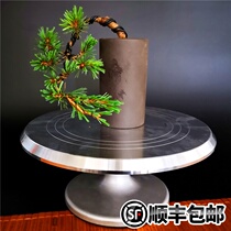 Bonsai turntable trimming table rotating table Bonsai making modeling turntable tool can lock square round