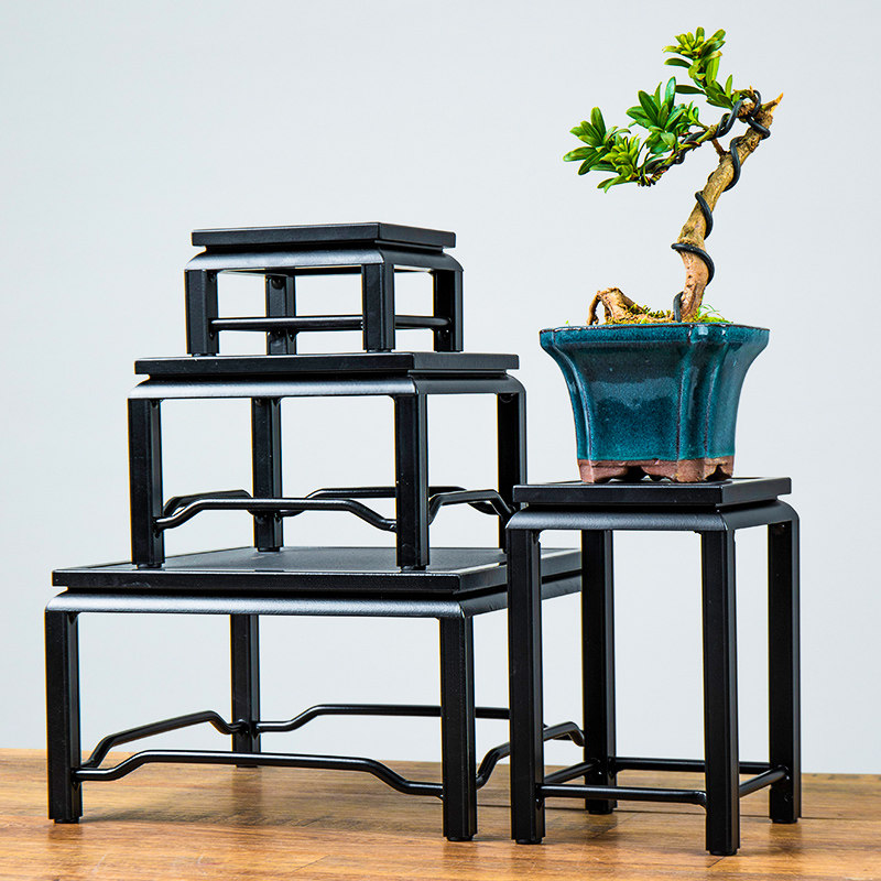 Several bonsai bonsai flower racks bonsai rack bonsai bottom support base aluminum alloy sketch rack Bogu rack outdoor indoor