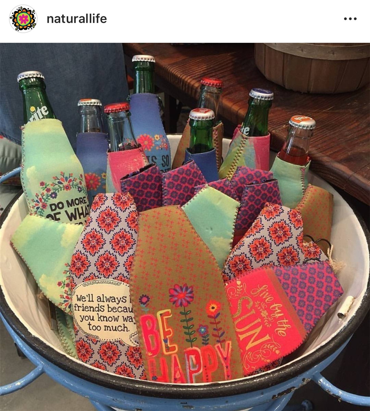 American brand natural life American print Dive drink bottle bottle bottle set can cup sleeve insulation