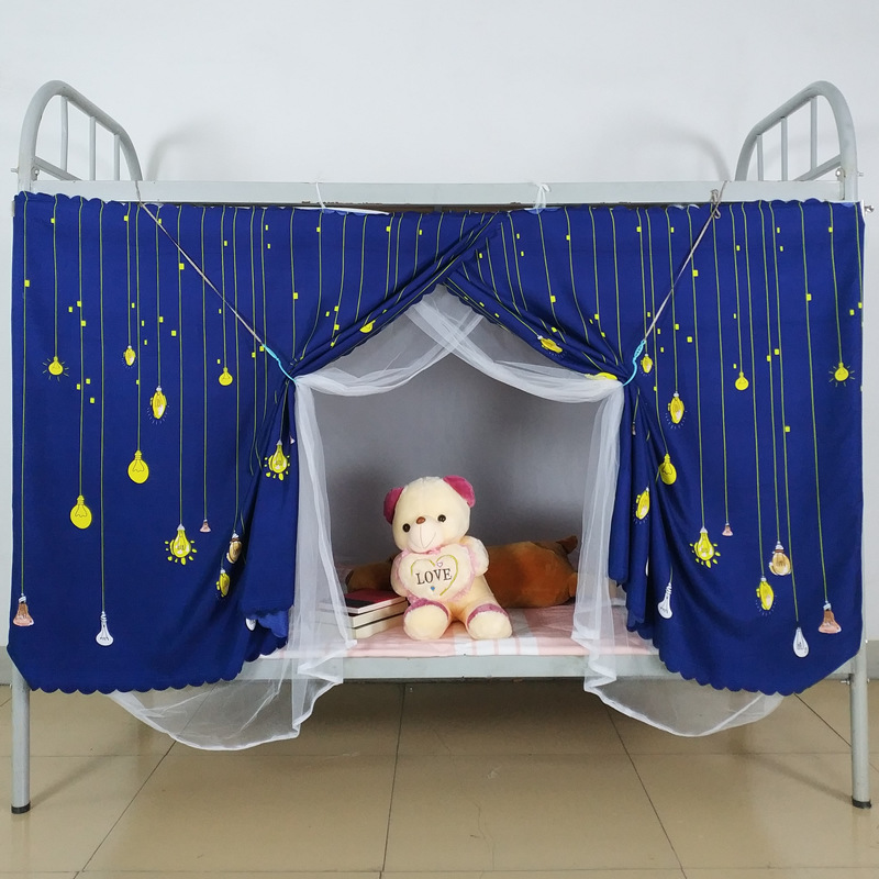 Rèm cửa phòng ngủ tập thể đại học, tầng trên, phòng ngủ dưới, giường đơn, bóng vật lý, giường thoáng khí, rèm trampoline rèm ktx
