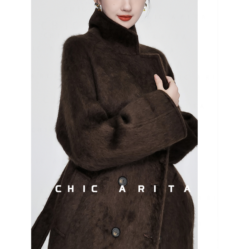 Ca Coat "Rich Lady Boss" 96% Tibetan Yak down 4% Yak Hair Rich Lady Boss Brushed 101801