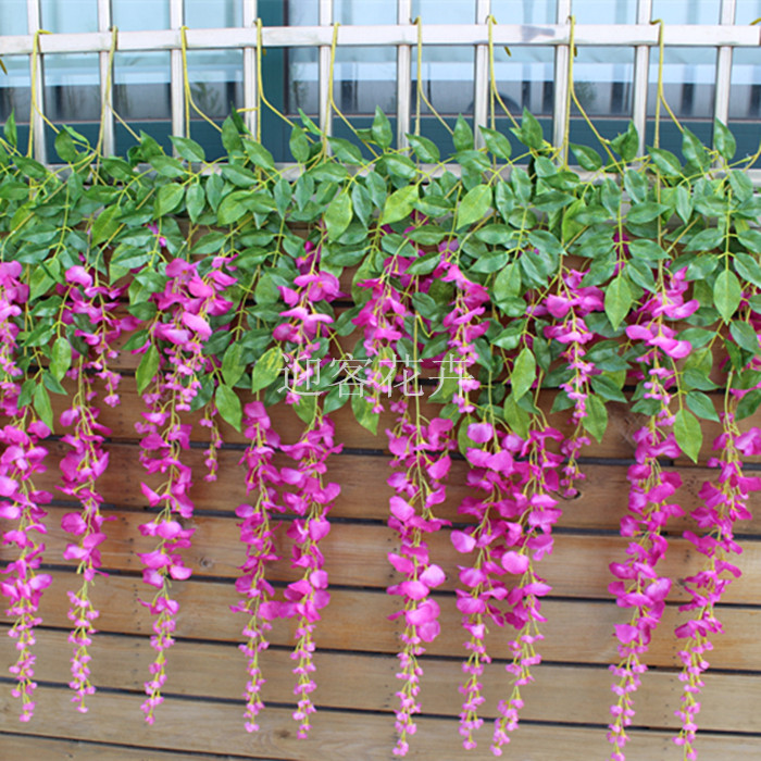 Mô phỏng Hoa Wisteria In màu Hoa đậu Trang trí đám cưới với Hydrangea Mô phỏng Sakura Chi nhánh đám cưới với Hoa Wisteria Hoa cẩm tú cầu - Hoa nhân tạo / Cây / Trái cây hoa giả để bàn