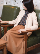 Special -19QDC-095 (Mo Fangliu) Past and Present Retro Wenwan Corduroy A Skirt Not Refundable