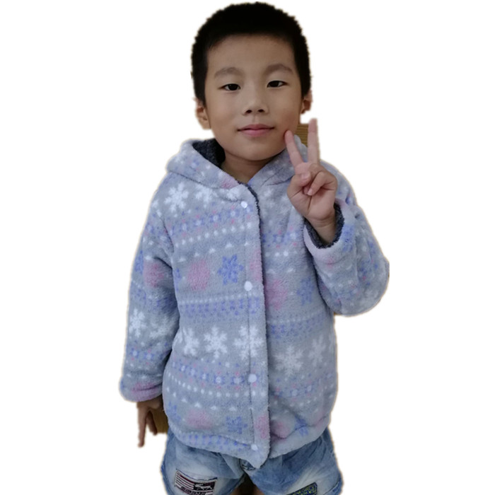 Áo chống mùa xuân hè thu đông Đàn ông và phụ nữ cho bé áo cotton trẻ em cộng với nhung nhung nhung dài tay sang trọng áo khoác Jean bé gái cá tính