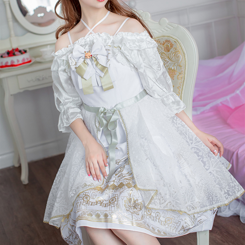 桃乐丝之夜 Lolita烫金连衣裙 桃乐丝之夜 Lolita烫金连衣裙