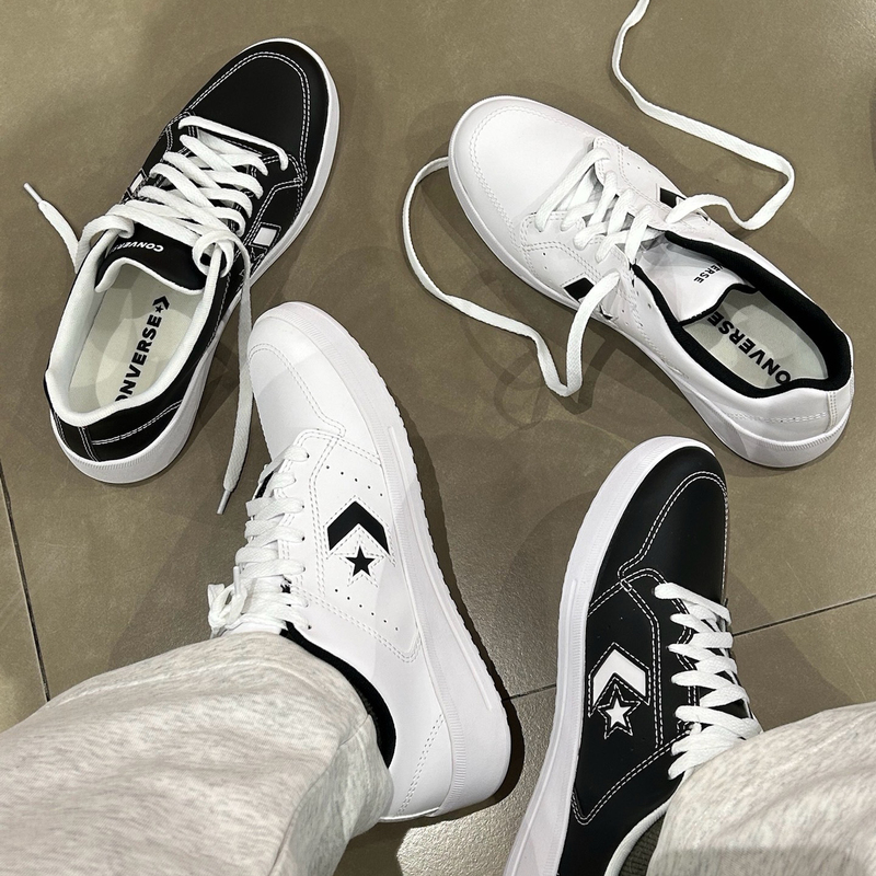 Authentic Converse Black Leather Star Arrow Retro Low-Top Sports Sneakers A14807C A15628C Authentic Converse Black Leather Star Arrow Retro Low-Top Sports Sneakers A14807C A15628C