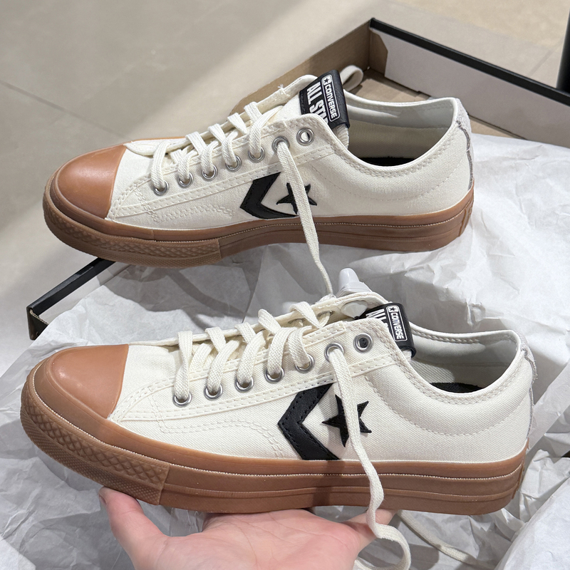 Authentic Converse Star Player 76m White Men's and Women's Retro Star Arrow Canvas Shoes A09895C