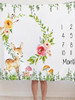 Baby photography commemorative digital blanket baby flannel blanket elephant giraffe baby photography commemorative background blanket