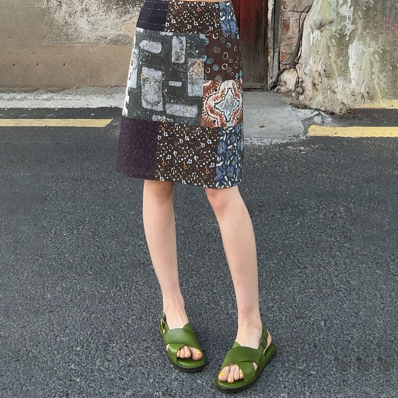 【Yiyi】Summer Fashionable and Unique Design Pattern Skirt with a Slimming Effect Y-0616 【Yiyi】Summer Fashionable and Unique Design Pattern Skirt with a Slimming Effect Y-0616