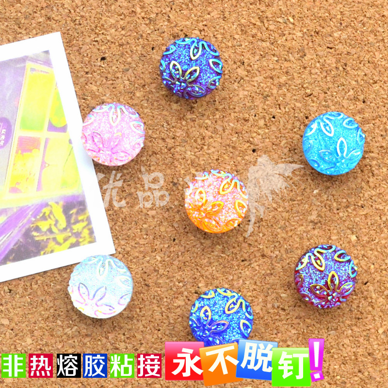 Work word photo board wall decoration ground drawings large head color long color creative small cork large nail nail drawing nails