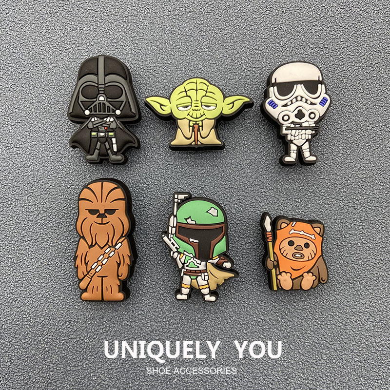 New Accessories for Crocs Clogs, Shoe Charms, Decorative Shoe Buckles, Fun Cartoon DIY Star Wars