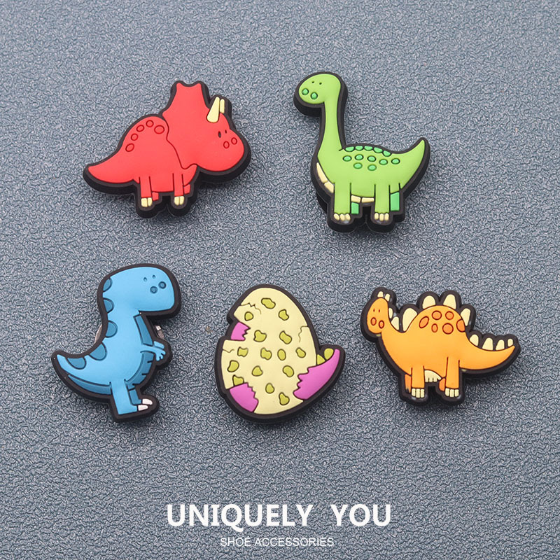 Crocs Shoe Charms, Shoe Decorations, DIY Accessories for Crocs Shoes, Cute Cartoon Jurassic Dinosaurs