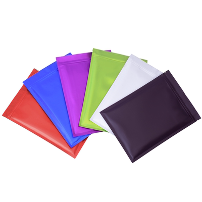 100只装彩色铝箔袋自封袋加厚密封袋