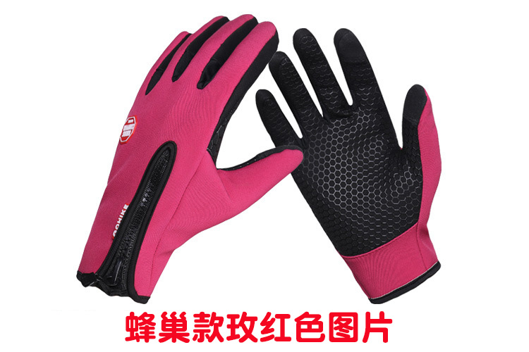 Nâng cấp thể thao trượt tuyết ngoài trời cưỡi găng tay tất cả ngón tay lạnh và cảm ứng chống gió găng tay màn hình cảm ứng lông cừu ấm áp găng tay trắng