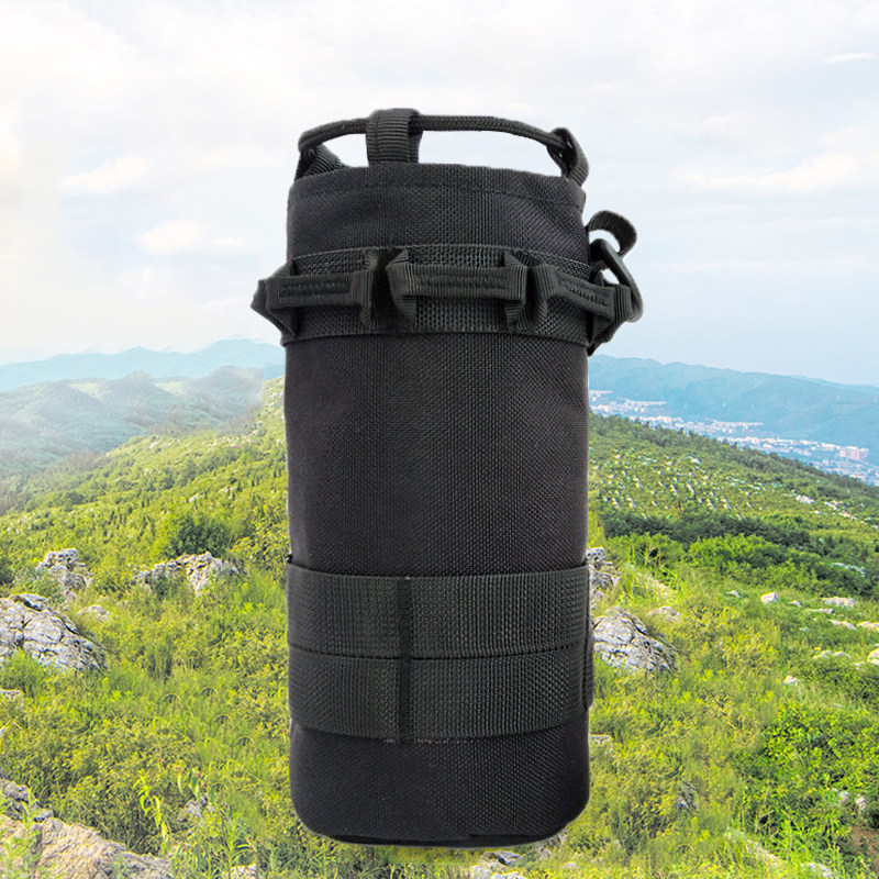 Outdoor Tactical Kettle Cover Wear Belt Portable Tactical Kettle Belt Hanging Bag Water Cup Cover MOLE Accessory Protective Case