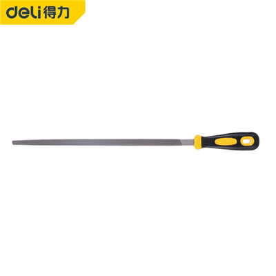 得力钢锉金属打磨工具木工圆锉搓刀扁锉平锉三角半圆挫刀DL69210