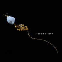 YIHE (the elf who fell into the world)super personality niche catwalk ceramic drop earrings jewelry