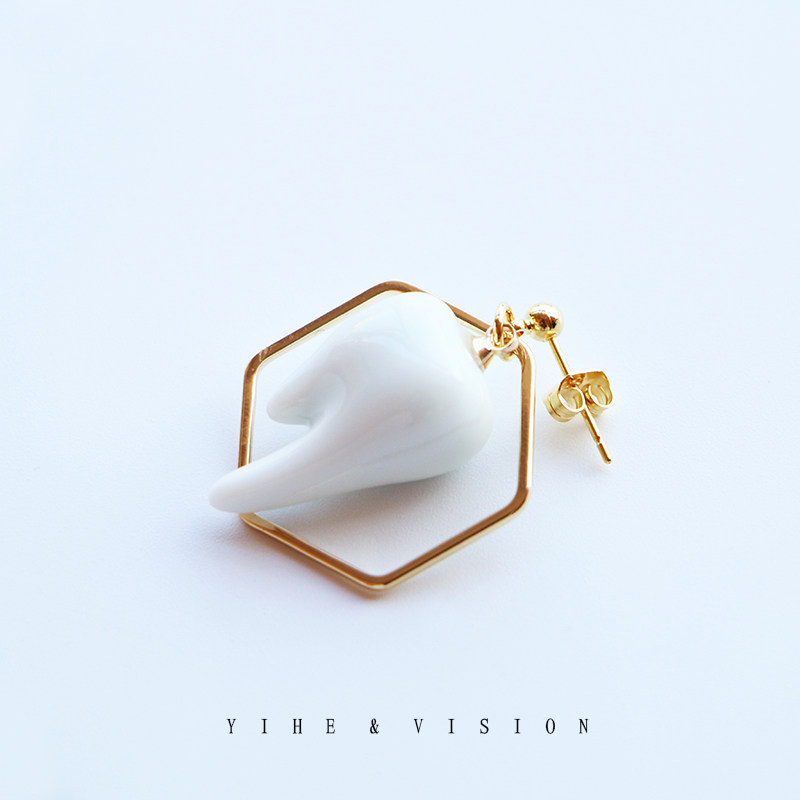 YIHE original design is full of modern sense (retaining bad wisdom teeth) personality niche ceramics