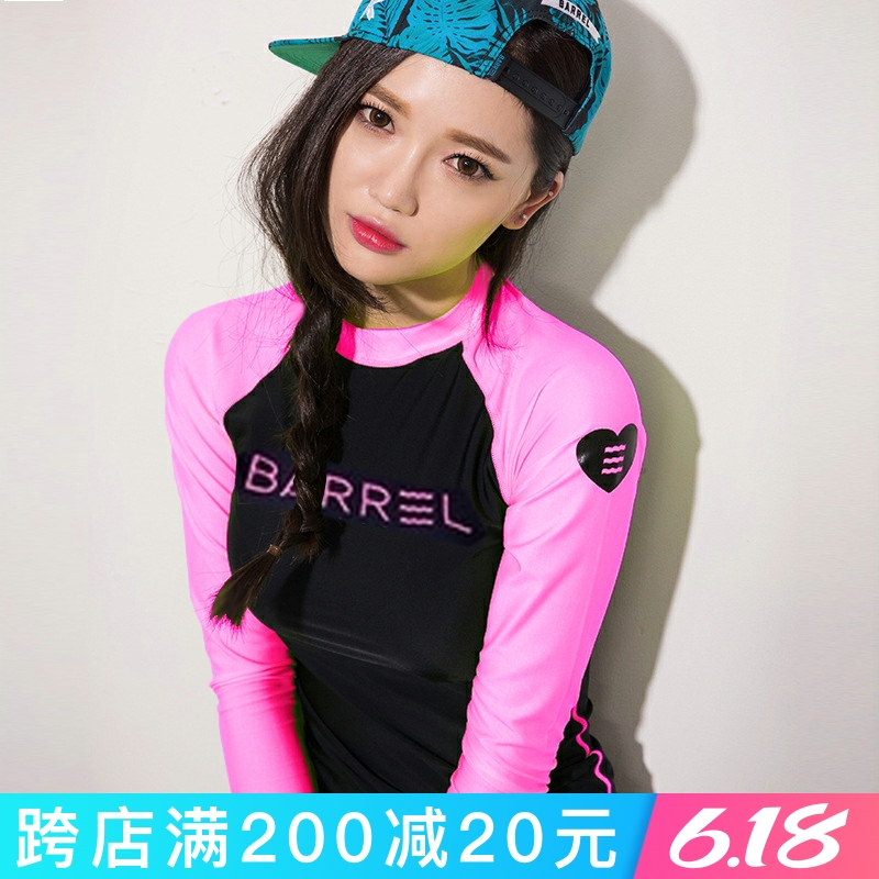 South Korean diving suit women's two-piece sunscreen long sleeve swimwear display slim speed dry warm snorkeling jellyfish surf women