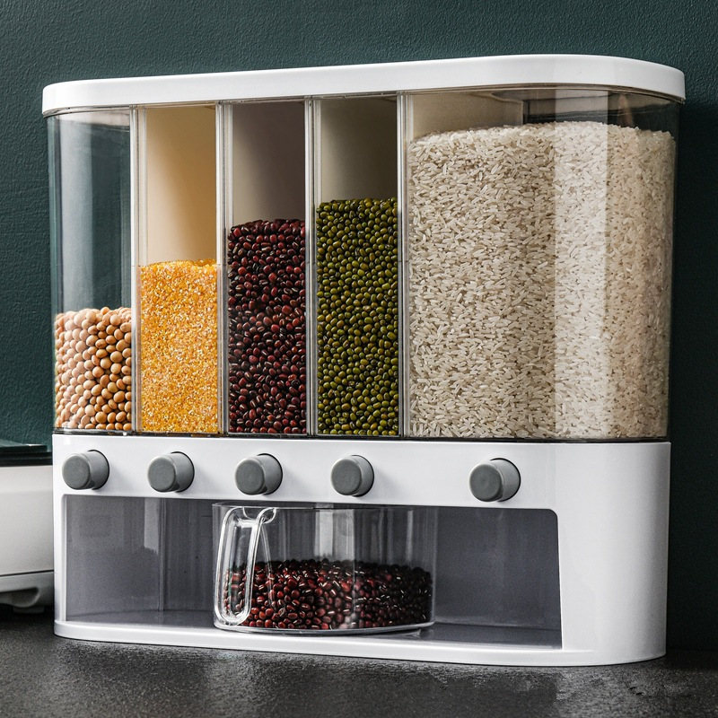 日本の穀物貯蔵箱分離米バケツ家庭用穀物貯蔵タンク防湿密封食品グレード米箱