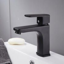 All-copper bathroom Bathroom washbasin washbasin washbasin Household bathroom cabinet Antique black hot and cold water faucet