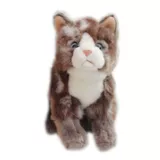 Реалистичная плюшевая милая игрушка, тряпичная кукла подходит для мужчин и женщин, котенок, кот, енот, подарок на день рождения