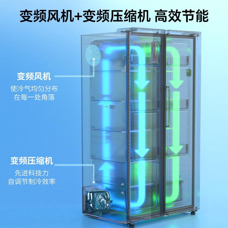 澳柯玛BCD-632WPNE冰箱图片