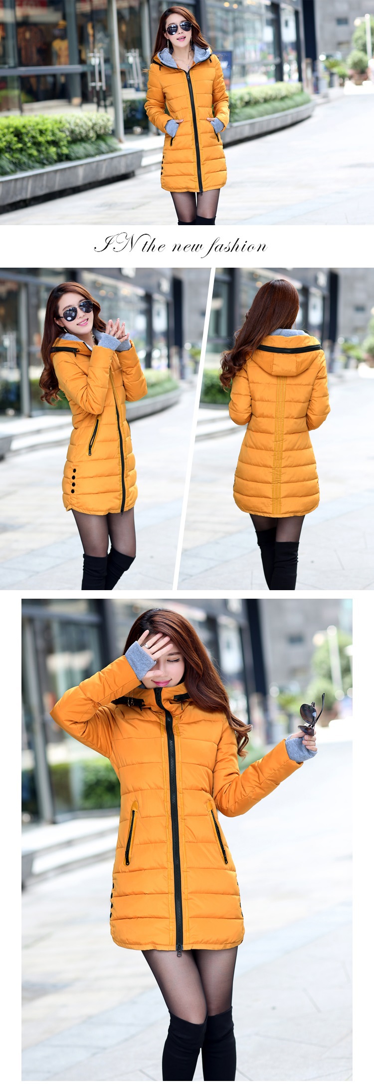 Mùa đông 2018 mới xuống chất liệu cotton dành cho nữ phiên bản Hàn Quốc của áo khoác mỏng độn dài và áo khoác dày offer ưu đãi đặc biệt áo phao mùa đông nữ