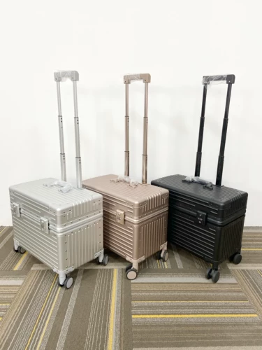 Металлический чемодан, косметический ящик для хранения, алюминиево-магниевый сплав, 18 дюймов