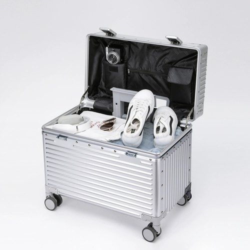 Металлический чемодан, косметический ящик для хранения, алюминиево-магниевый сплав, 18 дюймов