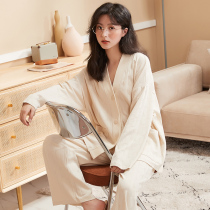 Sandro Vicari Pyjamas Woman Spring Autumn Pure Cotton 2021 New web Red Burst Long Sleeve Home Suit Suit