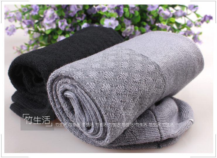 Vớ tre bằng than tre Tất nam nam dài vừa dày ống dày Thông gió dài và lớn tốt hơn cotton quần tất mỏng mùa hè