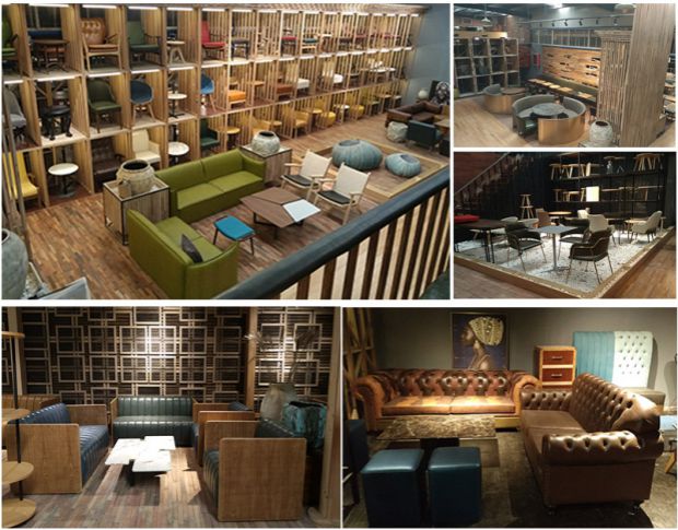 Bar giải trí ghế sofa gỗ rắn cửa hàng trà tráng miệng cửa hàng thời trang rắn bàn gỗ và ghế cuốn sách đồ nội thất thanh nhạc Ravi - FnB Furniture