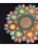 Красочная веб -вышивательная вышивка Парагвая