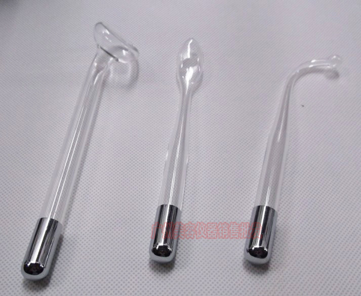 High-week wave electrotherapy handle glass tube scalp physiotherapeutic instrument accessories electrotherapy stick anti-inflammatory tube beauty comb red light tube