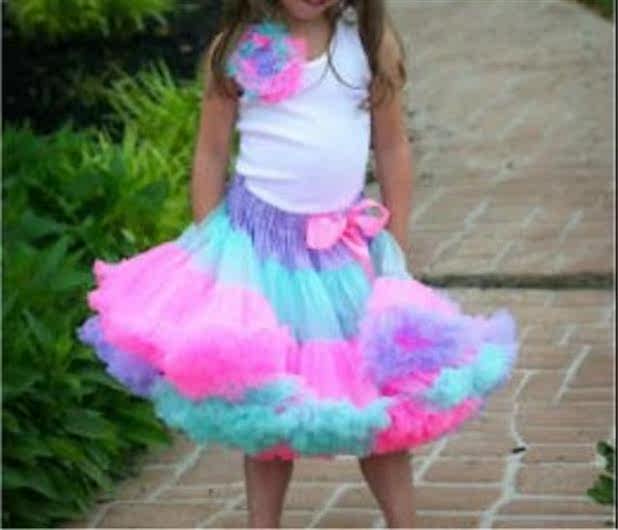 Jupe fillette en mousseline de soie - Ref 2052625 Image 52