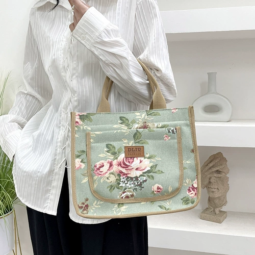 Шоппер, трехмерная сумка, вместительная и большая цепочка с молнией для выхода на улицу для матери и ребенка, в цветочек