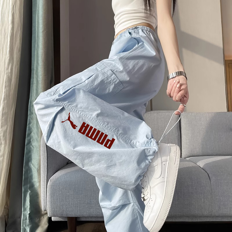 Ice Silk Cargo Pants for Women 2026 Summer New Thin Loose Wide-Leg Pants Straight-Leg Jogger Casual Hiking Sports Pants Ice Silk Cargo Pants for Women 2026 Summer New Thin Loose Wide-Leg Pants Straight-Leg Jogger Casual Hiking Sports Pants