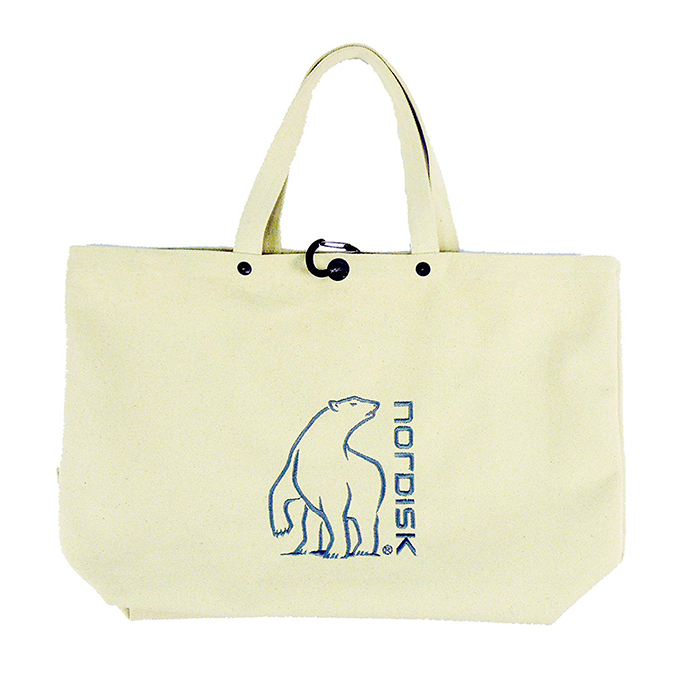 Japan Direct Purchase NORDISK Outdoor Travel Portable White Bear Embroidery Storage 17-litre Large Satchel