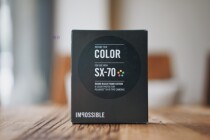 Impossible Polaroid sx-70 Black Round Border Color Photo Paper