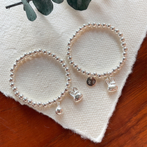 Childrens Bracelet Sterling Silver Rabbit Girls Bracelet Zodiac Year Bracelet Girls Jewelry Princess Beaded Bracelet Internet Celebrity Small