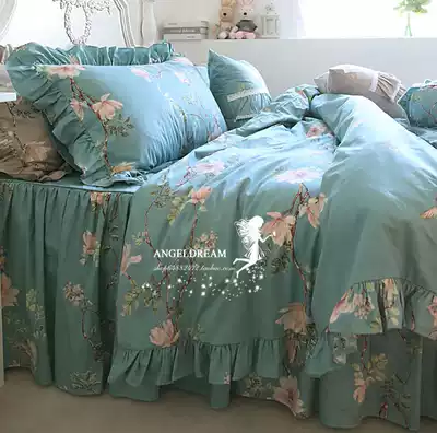 Imported European, American and Korean princess pastoral * Sophia*Cotton ruffle cotton bedding four-piece set